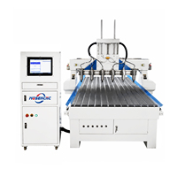 Router CNC de Alta Eficiencia Jinan Mosencnc 1325 de 6 Husillos con Mesa de Vacío para Producción en Lotes de Muebles de Madera y Tallado de Puertas