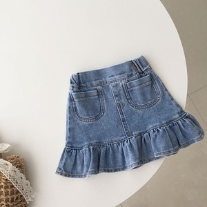 Nuovo Completo Estivo 2026 per Bambine, Set Due Pezzi con Camicetta in Chiffon Sottile a Maniche a Sbuffo e Shorts in Denim, Outfit Casual Quotidiano Carino per Bambine - Product Image 2