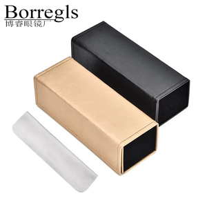 Boîte <span class=keywords><strong>à</strong></span> <span class=keywords><strong>lunettes</strong></span> <span class=keywords><strong>pliable</strong></span> en cuir PU, différente couleurs, <span class=keywords><strong>étui</strong></span> <span class=keywords><strong>à</strong></span> <span class=keywords><strong>lunettes</strong></span> avec vêtements - Product Image 1