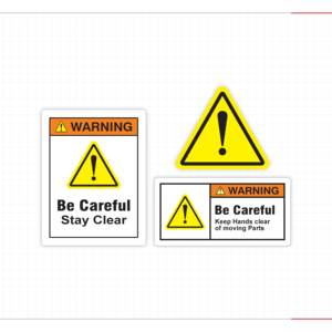 Danger Moving Components Warning <b>Sticker</b> for Mechanical Equipment Assembly Areas and Factory Operations - Product Image 2