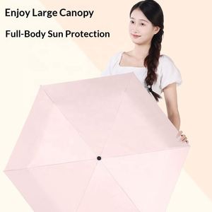Parapluie Femme Ultra-léger en Aluminium, Entièrement Automatique, Grande Taille, Rétractable, Anti-Réflexion, Haut de Gamme, Protection Solaire, 6 Baleines - Product Image 4