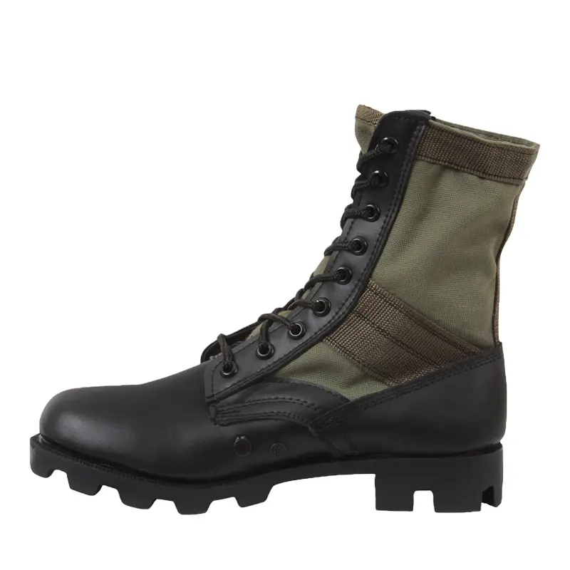 Durable Jungle Hiking Tactical Combat Herren stiefel Canvas Schuhe Rangers Panama Rubber