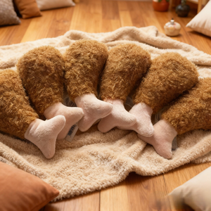 Lindo Peluche de Pierna de <span class=keywords><strong>Pollo</strong></span> con Hueso - Divertido Animal de Peluche con Forma de Comida, Almohada Realista de Muslo de <span class=keywords><strong>Pollo</strong></span> de Dibujos Animados, Suave y Blandito - Product Image 3