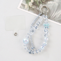 Bracelet de téléphone portable personnalisé unique en forme de nœud, accessoire de mode haut de gamme mignon avec cordon de perles, portable et durable