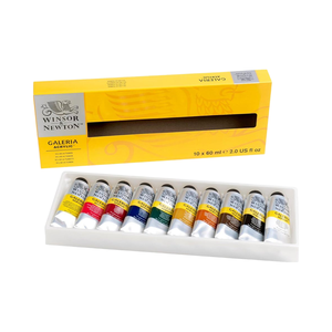 Winsor & Newton 10X60ml (2-oz) tubi <span class=keywords><strong>Galeria</strong></span> Set di vernice acrilica per pittura su carta - Product Image 6