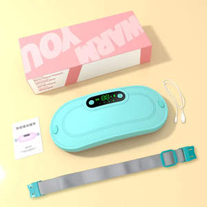 Tappetino riscaldante mestruale portatile Cordless Display digitale massaggio riscaldante veloce per <span class=keywords><strong>donne</strong></span> fascia vita avvolgente cintura corpo sollievo dal dolore - Product Image 6