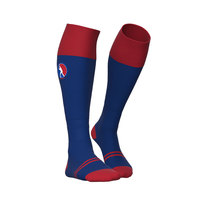 Chaussettes de sport automne jeunesse Baseball genou-haut coton personnalisé tricoté antidérapant respirant séchage rapide avec impression par Sublimation