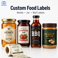 Étiquettes adhésives personnalisées pour bouteilles et bocaux, autocollants imprimés imperméables en rouleau, étiquettes personnalisées avec logo pour l'emballage alimentaire (confiture, miel, sauce)
