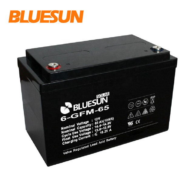 High Quality  Long Life Time  Warranty Lead Acid AGM GEL 12v 65ah 75ah 100ah  Deep Cycle Solar Battery for Car Home