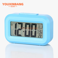 Jam Alarm Mini untuk Anak-anak, Pengatur Waktu Siswa, Jam Meja, Timer Dapur, Jam Alarm Elektronik Kecil