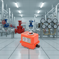Mini actionneur électrique haute performance AC24V/AC220V orange pour vanne papillon/vanne à boisseau sphérique