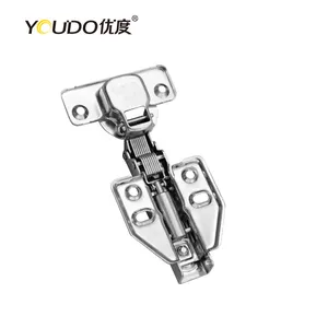 YOUDO Stainless Steel Hydraulic Hinges 304 Self Close Hinges Furniture Hinges for Kitchen Cabinets