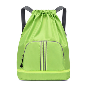 Promotional Drawstring Backpack with Drawstring Closure and Front Pockets