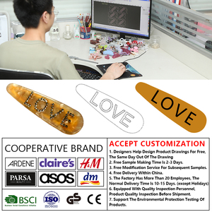 Venta al por mayor de fábrica Mujeres Rhinestone Snap Hair Clips Glitter Side Clip Crystal Horquillas - Product Image 3