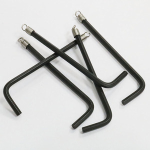 Clé hexagonale 2.5mm 3mm avec poignée outils de quincaillerie à ressort clé à douille en forme de L avec outil de quincaillerie à vis hexagonale Allen à ressort - Product Image 5