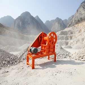 Высококачественная малогабаритная щековая дробилка 150x250, портативная мини-дробилка с вибрационным питателем, в продаже - Product Image 1