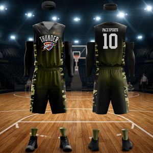 Conjunto de Uniforme de Baloncesto Profesional con Impresión por Transferencia de Calor Personalizada, Parte Delantera 100% Poliéster, Amarillo, Rojo, Blanco, Nombre del Equipo, Número 00, Cuello en V - Product Image 3
