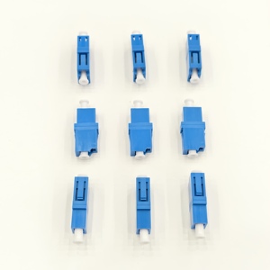 Conector adaptador de fibra óptica de plástico azul LC/UPC óptico Simplex de modo único Cable de comunicación de datos de carcasa de PC de brida de LC-LC - Product Image 5
