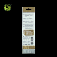 Minlee Pla emballage compostable petites lunettes Ziplock crayon de nettoyage auto-adhésif biodégradable emballage en-tête sacs