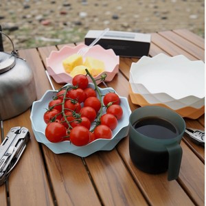 Wave Edge Stackable Fruit Bowl Plastic Minimalist Design Home Use Snack Storage <b>Container</b> - Product Image 1