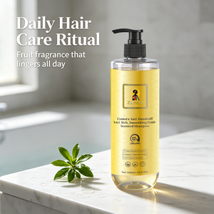 Shampooing Zamora Soin du Cuir Chevelu Parfum Fruité 1000ml Antichute Anti-Démangeaisons Équilibre Sébum Rend les Cheveux Légers, Lisses et Doux - Product Image 2