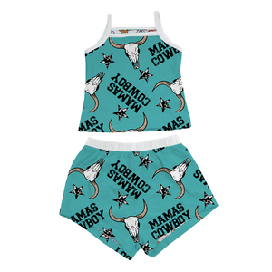 Set Estivo di Alta Qualità per Bambina, Due Pezzi da Spiaggia: Canotta e Pantaloncini, Stampa Personalizzata, Outfit Estivo per Bambini - Product Image 2