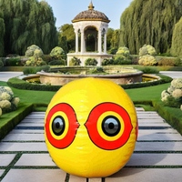 Ballons gonflables en PVC solide, écologiques et jetables, pour effrayer les oiseaux, répulsif efficace pour le contrôle des oiseaux