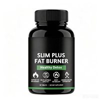 Capsules brûle-graisses Slim Plus personnalisées en gros, 60 capsules pour adultes, complément alimentaire favorisant le métabolisme et la consommation