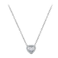 Ensemble de bijoux Gaovo en forme de cœur 5A CZ, collier, bracelet, bague, bijoux de mariage pour femmes, bijoux de mode pour mariée, vente en gros