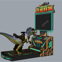 Machine de jeu d'arcade immersive Dinosaur Rider : simulateur de mouvement pour parc d'attractions et centre de divertissement familial