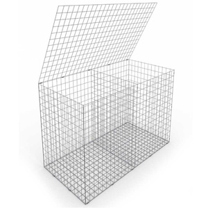 Boîte soudée de gabion de mur de cage de pierre de mur d'approvisionnement d'usine avec le trou carré à vendre - Product Image 4