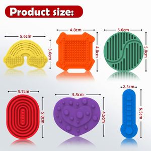Cheap Fidget Toys for Kids Adults Textured Sensory Silicone Stone for Autism Kids Calming Down Fidget Stress Relief Toys - Product Image 5