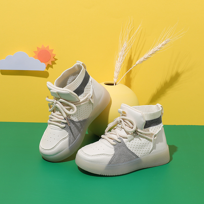 32067 HUANQIU babaya легкие роскошные кроссовки в простом стиле высокие кроссовки для детей