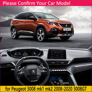 Tapis de tableau de bord antidérapant, 1 pièce, accessoire pour voiture, pour <span class=keywords><strong>Peugeot</strong></span> <span class=keywords><strong>3008</strong></span> 2008 ~ 2020 MK1 MK2 3008GT - Product Image 2