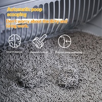 Nouvelle Litière Intelligente Ouverte pour Chat, Toilette Électrique pour Chat, Grande Taille, Nettoyage Automatique, Entièrement Automatique, en Plastique ABS