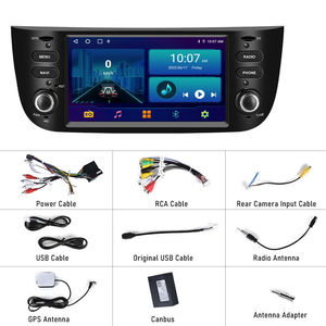 Autoradio Android GPS Wifi FM DVR Pour <span class=keywords><strong>Fiat</strong></span> <span class=keywords><strong>Punto</strong></span> 2010-2016/Linea 2012-2015 Autoradio Android Affichage multi-écran - Product Image 3