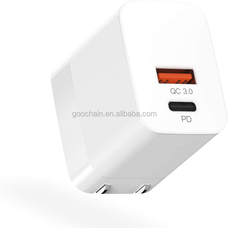 Caricatore USB C 20W, CKCN Caricabatteria USB C Da Muro Rapido Con Presa USB C E USB A, PD & QC Caricatore USB C 20W, CKCN Caricabatteria USB C Da Muro Rapido Con Presa USB C E USB A, PD & QC