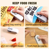 Scelleuse sous vide thermique nouvelle génération, mini scelleuse de sacs rechargeable par USB avec coupe-sac pour chips, snacks et sacs en plastique, garde les aliments frais