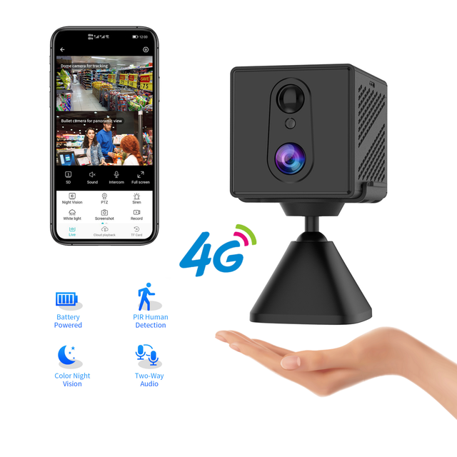 4G Mini Camera Two-way Audio Remote Network Monitoring 1080P Wireless Camera Night Vision Video Recorder Camcorder