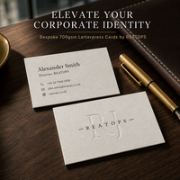 Cartes de visite en papier coton blanc 700 g/m² avec logo personnalisé, impression couleur, estampage à chaud, gaufrage, débossage, vente en gros, faible MOQ 200 pièces