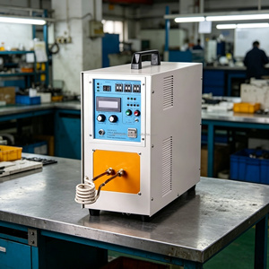เครื่องทำความร้อนเหนี่ยวนำความถี่สูง 15KW สำหรับการชุบแข็งและการอบชุบ  เครื่องเชื่อมความถี่สูง เครื่องบัดกรีเหนี่ยวนำ - Product Image 4