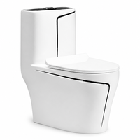 WC en céramique siphonique coloré de style européen de luxe léger pour salle de bain moderne, articles sanitaires