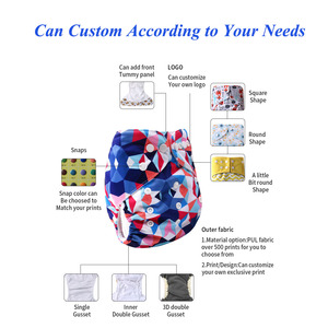 EASYMOM-Couche <span class=keywords><strong>écologique</strong></span> à poche en tissu de daim lavable et <span class=keywords><strong>réutilisable</strong></span> pour bébé-Couches-culottes personnalisées en usine-vente en gros - Product Image 4