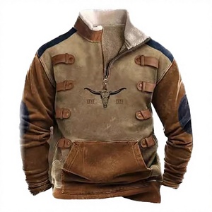 Sudadera con Capucha y Cremallera para Hombre, Estilo Urbano, con Estampado de Dibujos Animados, Retro, Ecológica, Resistente al Viento, Informal, Personalizable - Product Image 2