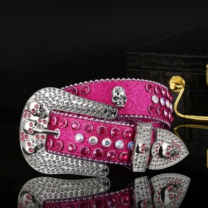 Petit quantité minimale de commande Diamant <span class=keywords><strong>Homme</strong></span> Strass <span class=keywords><strong>Ceinture</strong></span> Tendance Européenne Et Américaine Sib <span class=keywords><strong>Simon</strong></span> Strass Femme Western Ceintures En Cuir - Product Image 5