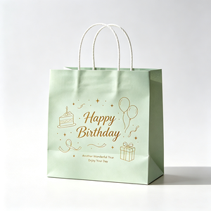<strong>Bolsa</strong> De Papel Para Cumpleanos Con Diseno Gratuito, <strong>Bolsa</strong> Personalizada De Regalo De Lujo Con Asa Para Regalos Premium - Product Image 2