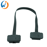 OBD 2 Cables Conector 30CM 16Pin Cable OBDII OBD 2 Herramienta de diagnóstico ELM327 Adaptador Plano Delgado Obd2 Cable de extensión