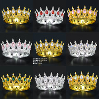Décoration de gâteau en forme de couronne de reine de grande taille, en plastique, pour la décoration de fête de mariage, couronne de gâteau argentée