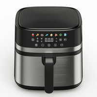 Friteuse à air numérique Aifa Home Kitchen avec écran tactile, contrôle précis de la température, menus multiples
