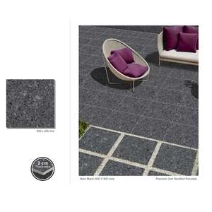 Baldosas de porcelana decorativas beige de doble carga para exterior 600x600mm - Product Image 3